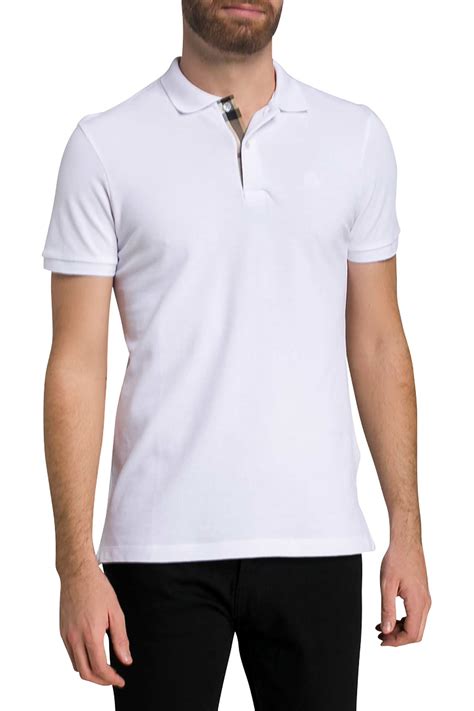 herren poloshirts weiß günstig burberry|Baumwoll.